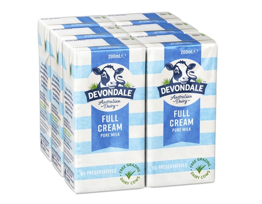 Lốc 6 Hộp Sữa Tươi Nguyên Chất Tiệt Trùng Devondale 200ml Devondale ảnh 0