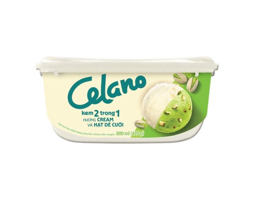 Kem Hộp Cao Cấp Vị Kem Béo Và Hạt Dẻ Cười 800ml Celano ảnh 0