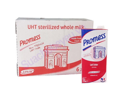 Thùng 6 Hộp Sữa Tươi Tiệt Trùng Promess Nguyên Kem 1L Promess ảnh 0