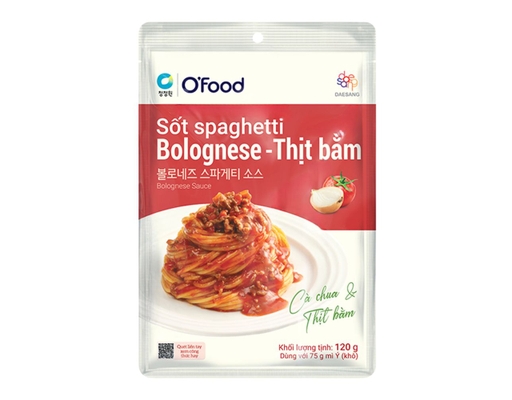 Xốt Spaghetti Vị Bulognese Thịt Bằm 120g O'Food ảnh 0