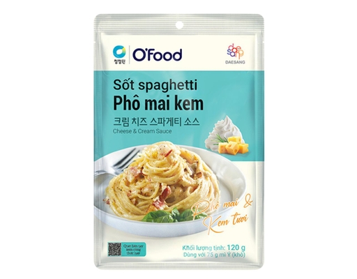 Xốt Spaghetti Vị Phô Mai Kem 120g O'Food ảnh 0