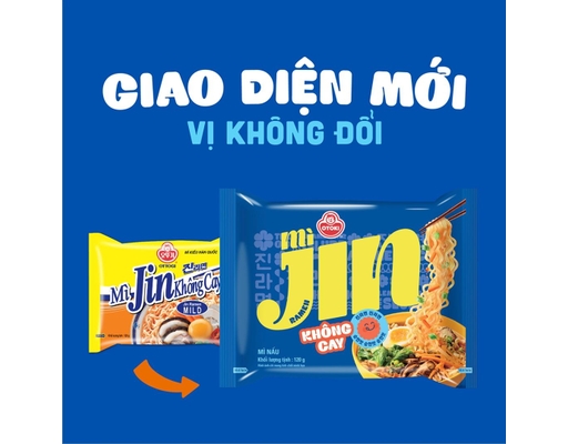Mì Ăn Liền Jin Vị Không Cay 120g Otoki ảnh 1