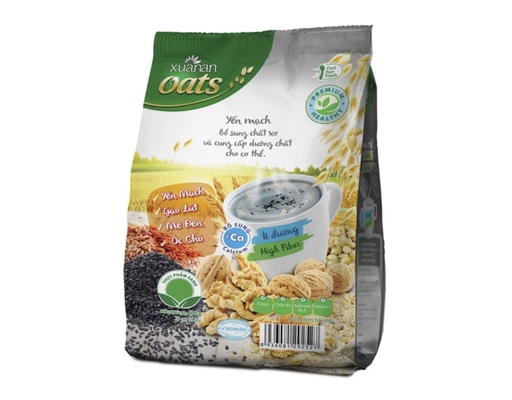Túi 15 Gói Thực Phẩm Bổ Sung Ngũ Cốc Yến Mạch Óc Chó & Mè Đen 25g Xuân An ảnh 1