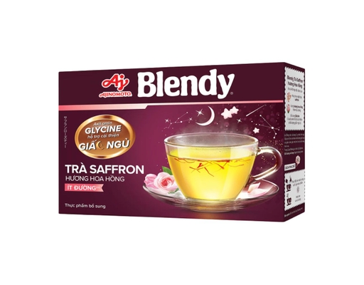 Hộp 8 Gói Trà Saffron Hương Hoa Hồng 11g Blendy ảnh 0