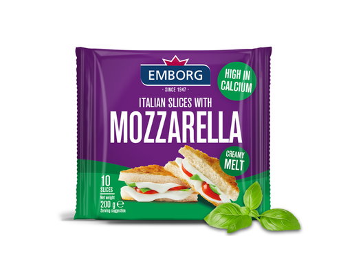 Phô Mai Lát Italian Với Mozza 200g Emborg ảnh 0