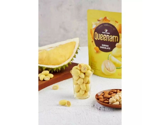 Sô Cô La Sầu Riêng Phủ Hạnh Nhân, Hạt Điều 75g Queenam ảnh 3