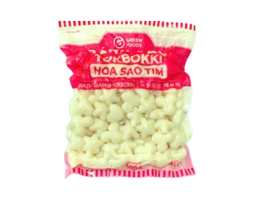 Bánh Gạo Tokbokki Hoa Sao Tim 500g Green Foods ảnh 0