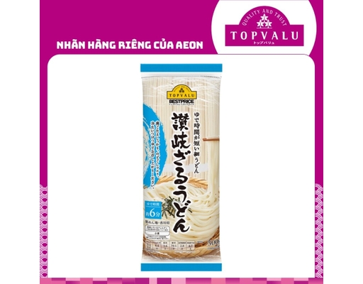 Mì Udon Sanuki Zaru 500g TOPVALU ảnh 0