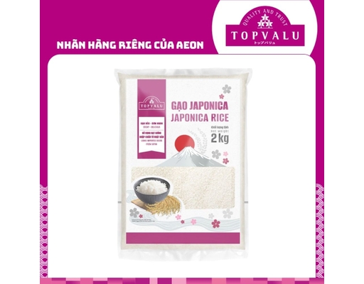 Gạo Japonica Topvalu 2Kg Túi TOPVALU ảnh 1