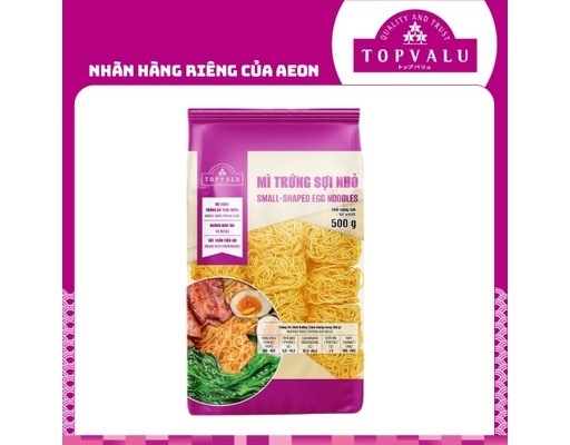 Mì Trứng Sợi Nhỏ 500g TOPVALU ảnh 1
