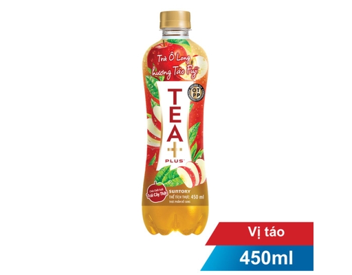 Trà Olong Táo Chai 450ml Tea Plus ảnh 0
