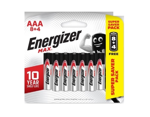 Pin Max AAA E92 BP8+4 Vỉ 12 Energizer ảnh 0