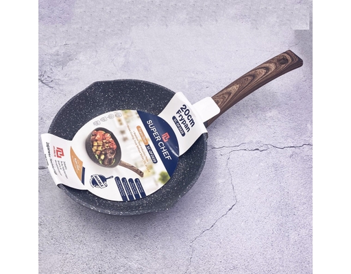Chảo Chống Dính Marble Schef 2 Miệng Rót 20cm SC_OF2020 Super Chef ảnh 1