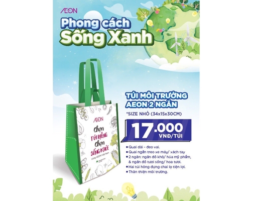 Túi Môi Trường Eco Nhỏ 2 Ngăn AEON ảnh 6