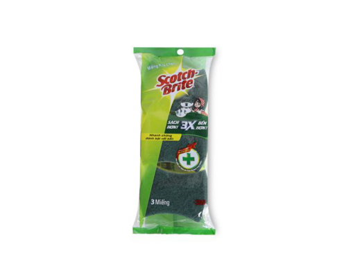 Cước Cọ Rửa Scotch-Brite Siêu Sạch Có Mút SSM3'S 3M ảnh 0
