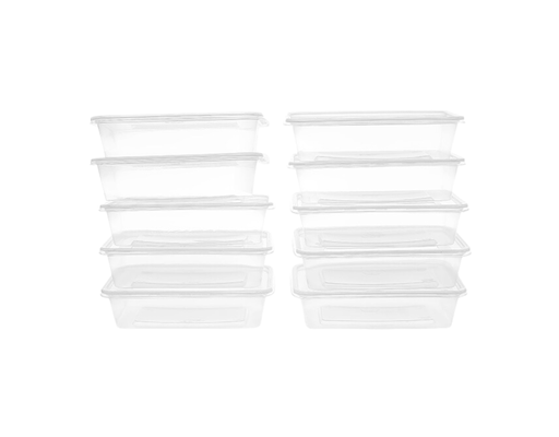 Hộp Thực Phẩm Chữ Nhật 1000ml 10 Bộ/Lốc Biohome ảnh 2