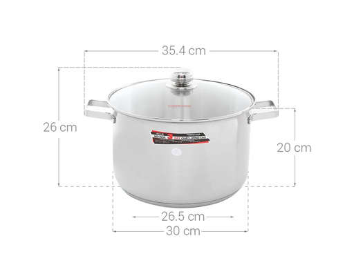 Nồi Cao Inox 3 Đáy NC-30G Happy Cook ảnh 1