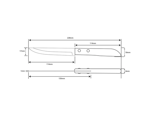 Dao Gọt Quả Cán Gỗ 501/502 Kiwi ảnh 6