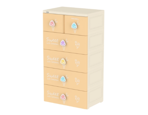[Đặt Trước] Tủ Mina Baby-L 5 Ngăn 70X48X130cm (Note chọn màu) Duy Tân ảnh 5
