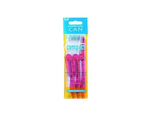 Dao Cạo Lông Mặt Thân Nhựa CAC-3P 3 Cây KAI ảnh 0
