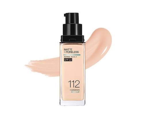 Kem Nền Kiềm Dầu Chống Nắng Fit Me Matte+Poreless SPF22 112 Natural Ivory 30ml MAYBELLINE ảnh 0