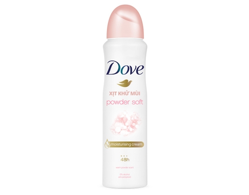 Xịt Khử Mùi Powder Soft Phấn Thơm Sáng Mịn Da 150ml Dove ảnh 0