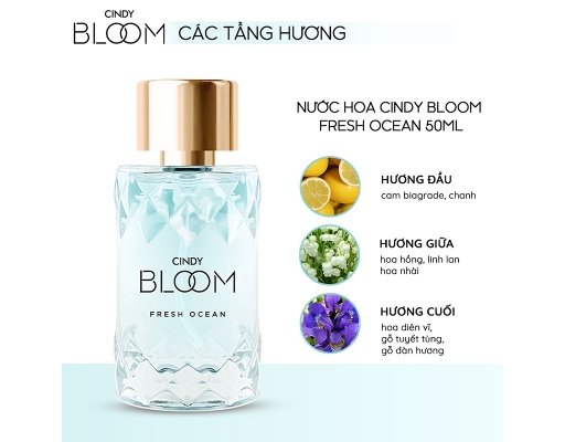 Nước Hoa Nữ Hương Năng Động Fresh Ocean 50ml Cindy ảnh 3