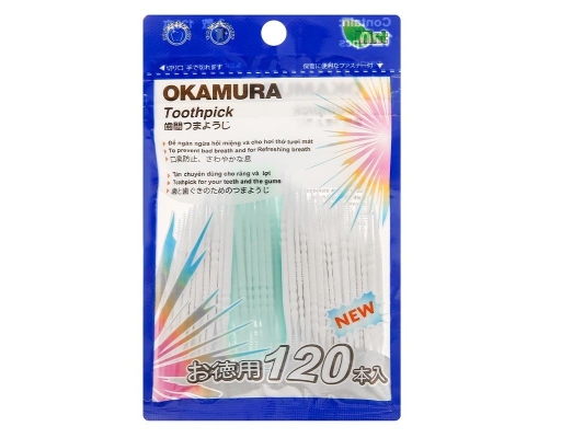 Tăm Nhựa 120 Cây Okamura ảnh 1