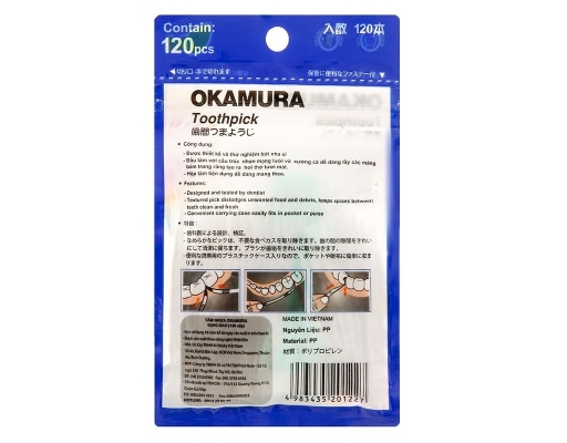 Tăm Nhựa 120 Cây Okamura ảnh 2