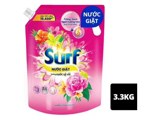 Nước Giặt Trắng Sạch Hương Hoa Cỏ Diệu Kỳ 3.3kg Surf ảnh 0