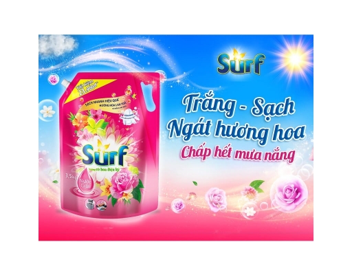 Nước Giặt Trắng Sạch Hương Hoa Cỏ Diệu Kỳ 3.3kg Surf ảnh 1
