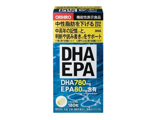 Thực Phẩm Bảo Vệ Sức Khỏe Viên Uống Bổ Mắt Bổ Sung DHA, EPA 180 Viên Orihiro ảnh 1