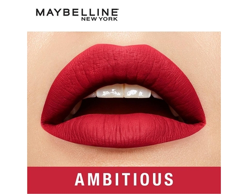 Son Kem Lì Super Stay Matte Ink #220 Ambitious Màu Đỏ Tươi 5ml MAYBELLINE ảnh 1
