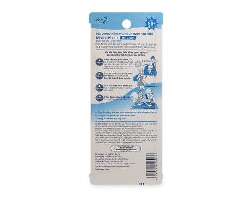 Sữa Chống Nắng Bảo Vệ Da Hoàn Hảo Mát Lạnh SPF50+ PA+++ 25ml Bioré ảnh 1