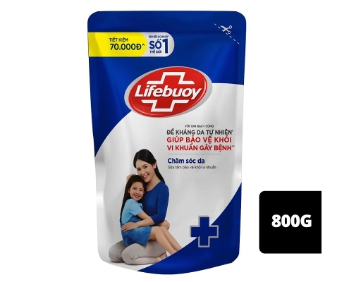 Sữa Tắm Sữa Dưỡng Ẩm Chăm Sóc Da Diệt Khuẩn 800g Lifebuoy ảnh 0