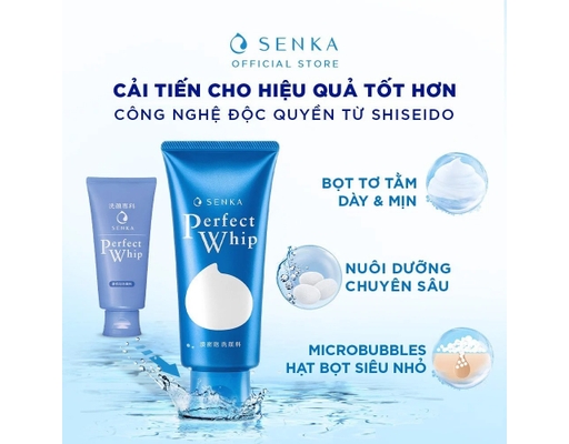 Sữa Rửa Mặt Tạo Bọt Perfect Whip N 120g SENKA ảnh 2