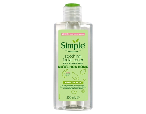 Nước Hoa Hồng Kind To Skin Soothing Facial 200ml Simple ảnh 0