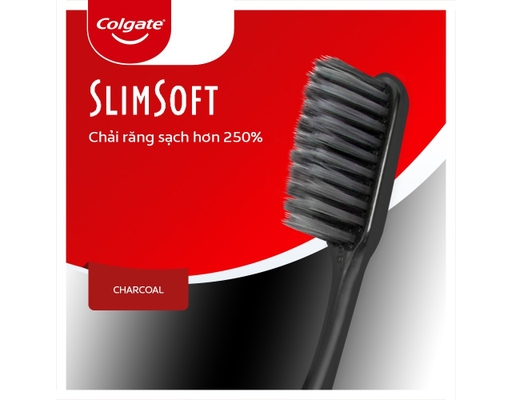 Bàn Chải Đánh Răng Slim Soft Flex Clean Charcoal 1 Cây Colgate ảnh 1
