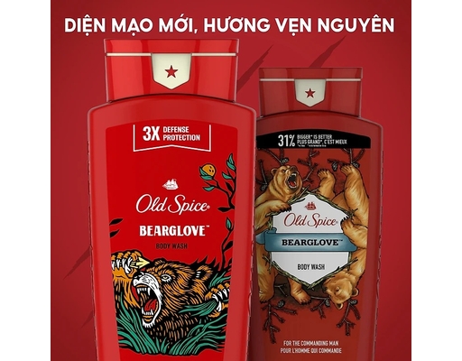 Sữa Tắm Nam Bearglove 473ml Old Spice ảnh 1