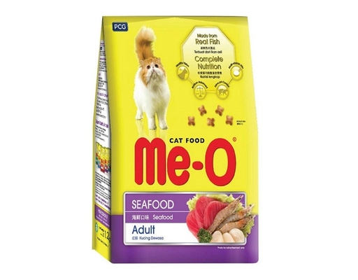 Thức Ăn Cho Mèo Vị Hải Sản 1.2kg Me-O ảnh 0