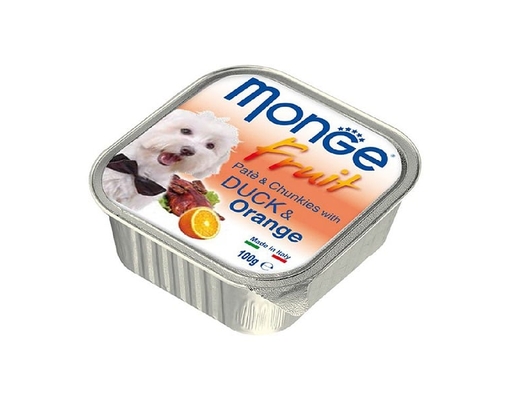 Pate Cho Chó Vị Vịt và Cam 323C 100g Monge ảnh 0