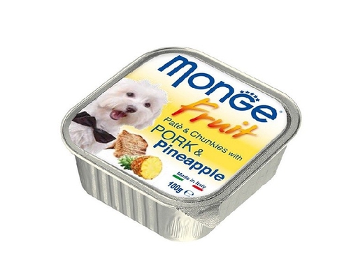 Pate Cho Chó Vị Thịt Heo Và Thơm 325C 100g Monge ảnh 0