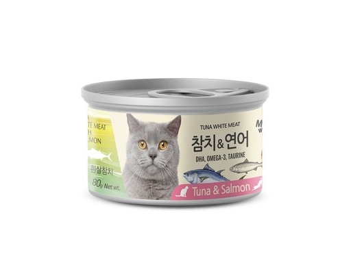 Pate Cho Mèo Cá Ngừ Trắng & Cá Hồi 80g Meowow ảnh 0