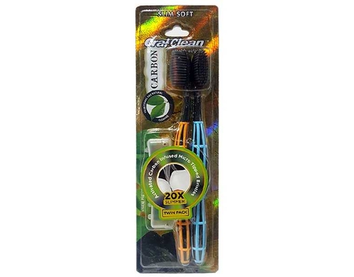Bàn Chải Đánh Răng Clean Carbon 2 cây OralClean ảnh 0