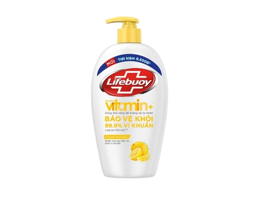 Nước Rửa Tay Vitamin Chanh Khử Mùi Cho Tay Làm Bếp 450g Lifebuoy ảnh 0