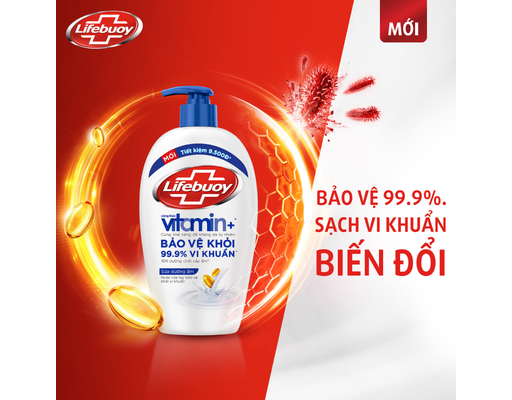 Nước Rửa Tay Vitamin Sữa Dưỡng Ẩm 450g Lifebuoy ảnh 4