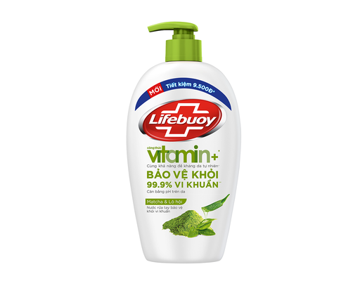Nước Rửa Tay Vitamin Matcha & Lô Hội 450g Lifebuoy ảnh 0