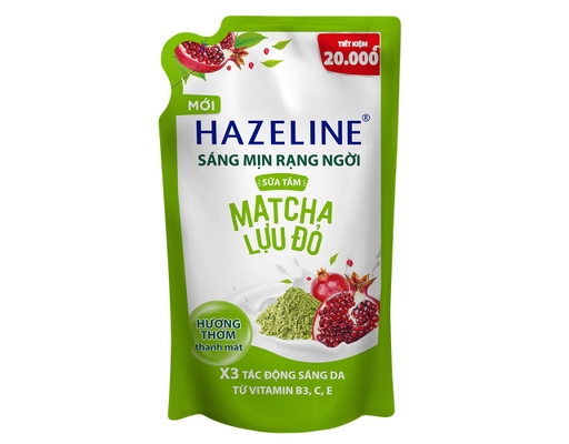 Sữa Tắm Matcha Lựu Đỏ Sáng Mịn Rạng Ngời 900ml Hazeline ảnh 0