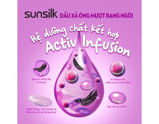 Dầu Xả Óng Mượt Rạng Ngời 640g Sunsilk ảnh 1