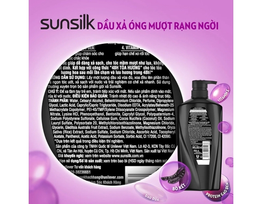 Dầu Xả Óng Mượt Rạng Ngời 640g Sunsilk ảnh 3